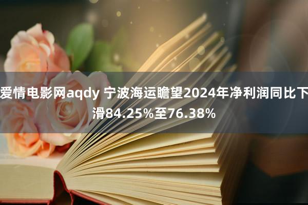 爱情电影网aqdy 宁波海运瞻望2024年净利润同比下滑84.25%至76.38%