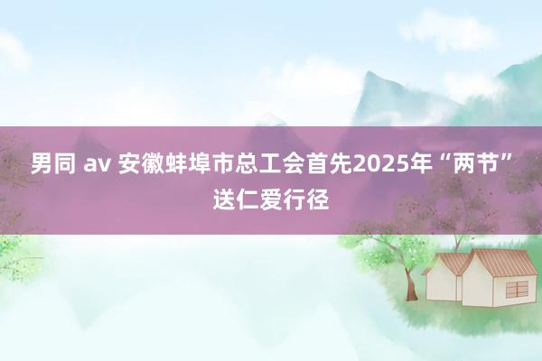 男同 av 安徽蚌埠市总工会首先2025年“两节”送仁爱行径