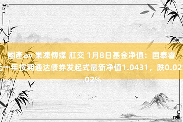 國產av 果凍傳媒 肛交 1月8日基金净值：国泰睿元一年按期通达债券发起式最新净值1.0431，跌0.02%