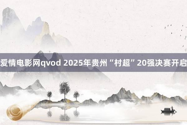 爱情电影网qvod 2025年贵州“村超”20强决赛开启