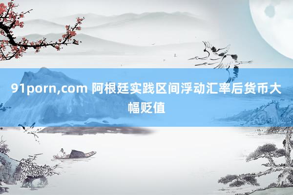 91porn，com 阿根廷实践区间浮动汇率后货币大幅贬值